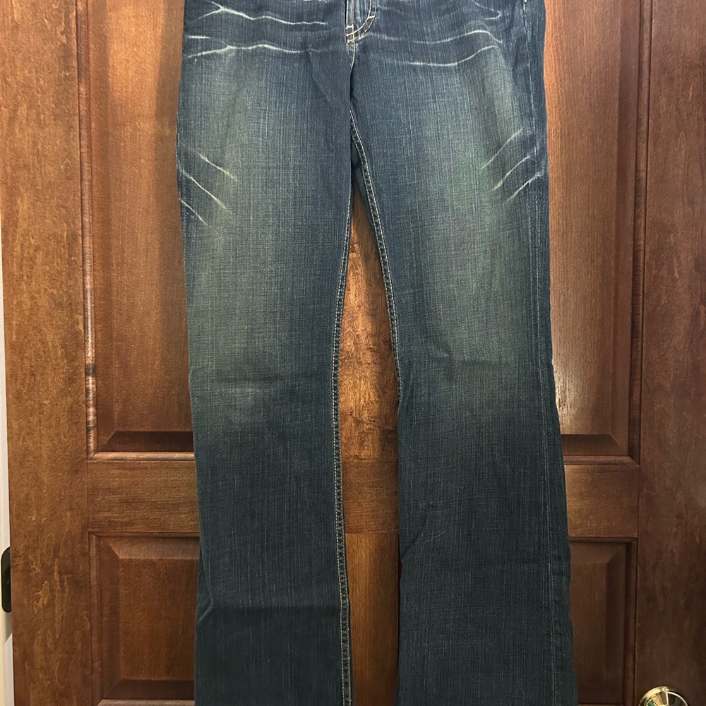 BKE Women's Dark Blue Straight Leg Jeans